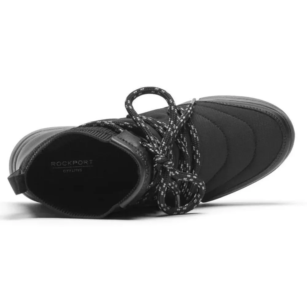 Rockport Women's Black R-Evolution Washable Quilted Bungee Noir Bootie Size 5.5M - Picture 3 of 12